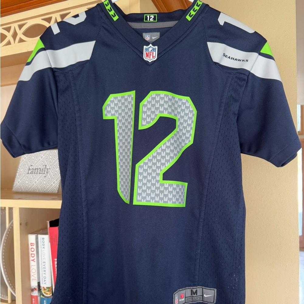 Nike Seahawks 12 Fan Jersey Kids M 10/12